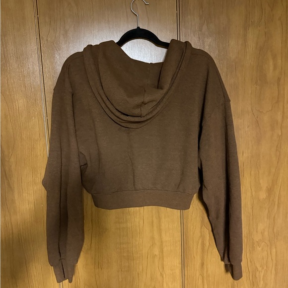 Aviator Nation 5 STRIPE CROPPED ZIP HOODIE RELAXED - Picture 4 of 4